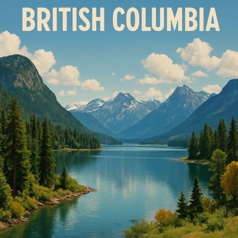 A scenic view of British Columbia