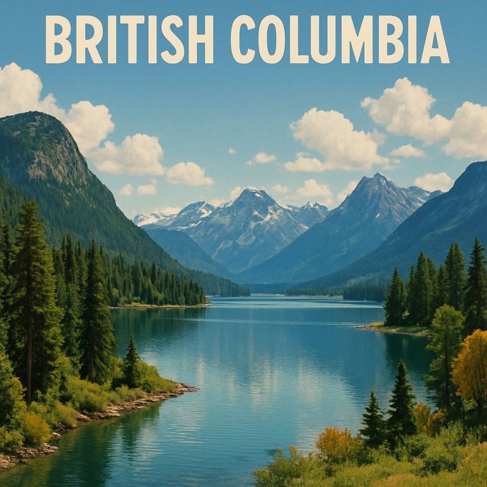 A scenic view of British Columbia