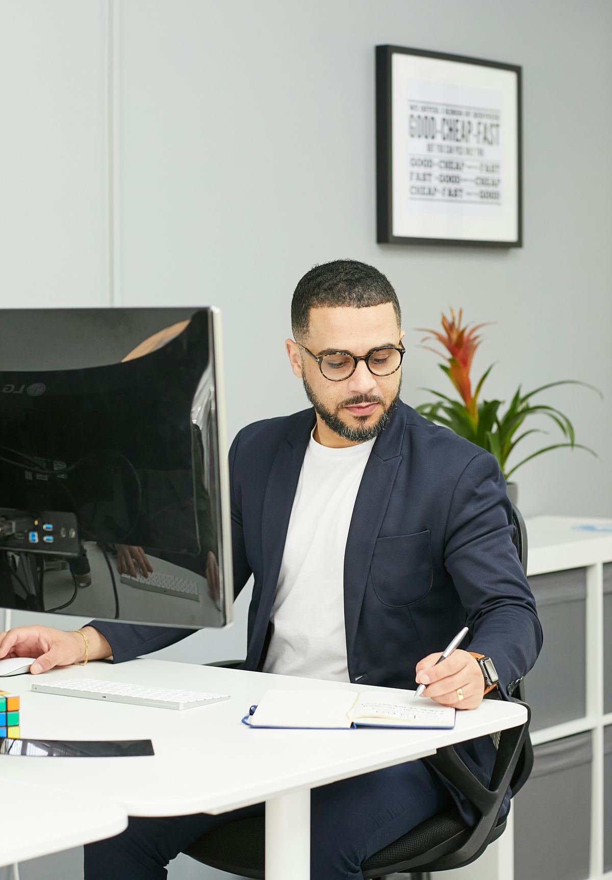 Business Person Filling an Application Form