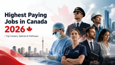 Highest paying jobs in Canada 2026 with doctors, pilots, engineers, lawyers, and tech professionals.