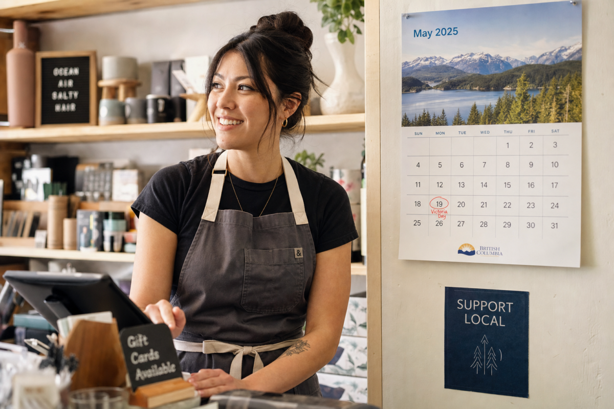 BC employee reviewing statutory holiday pay eligibility rules