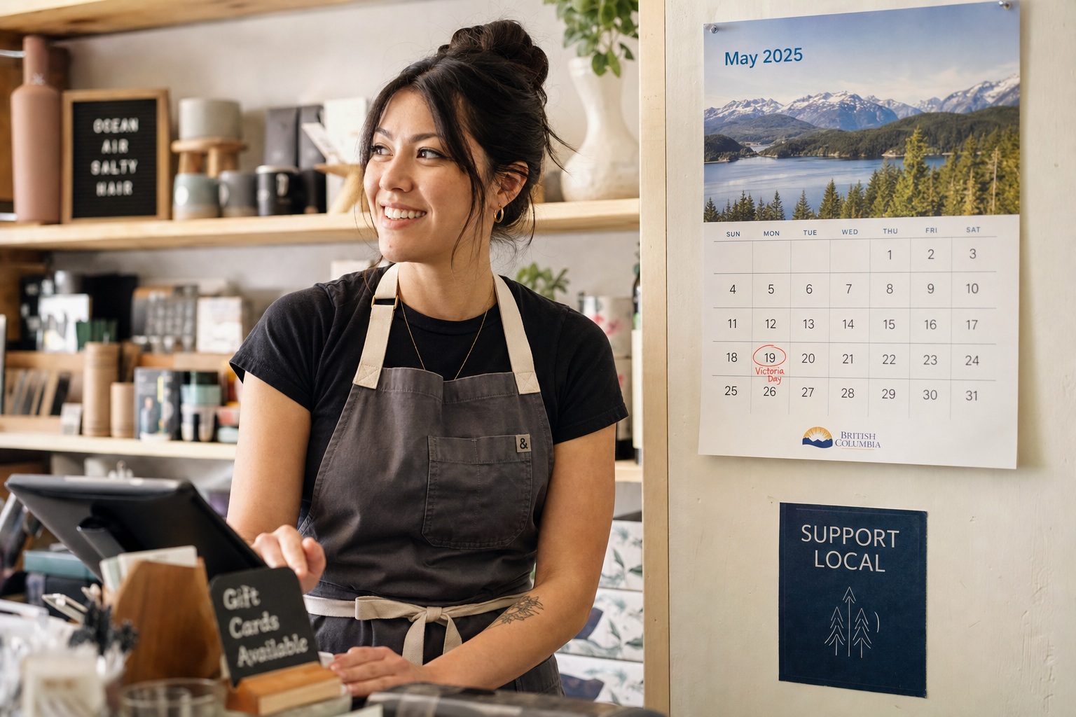 BC employee reviewing statutory holiday pay eligibility rules