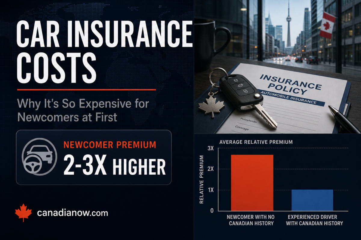 Why car insurance premiums run 2 to 3 times higher for newcomers in Canada with no Canadian driving history