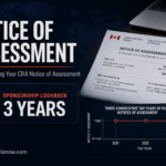 CRA Notice of Assessment requirement showing 3 years of tax filing history needed for family sponsorship applications in Canada