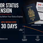 Extending visitor status in Canada by applying at least 30 days before the authorized stay expires