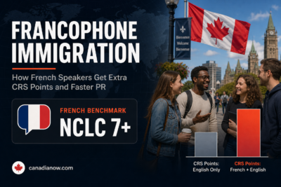 How French speakers earn extra CRS points at NCLC 7 or higher and access francophone-specific Express Entry category draws