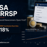 TFSA vs RRSP comparison graphic for Canadian newcomers, highlighting the 18 percent annual RRSP contribution room limit