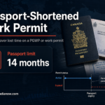 Canadian passport and work permit topic explaining how a permit shortened by passport expiry can be extended to recover lost time.