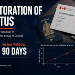 A worker in Canada can apply to restore status within 90 days after a work permit expires or is refused, but cannot normally work while waiting for approval.