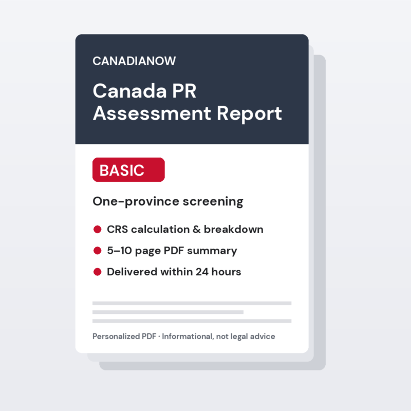 Canada PR Assessment Report – Basic
