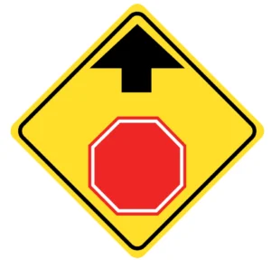 Ontario road sign for this G1 practice question