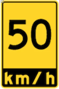 Ontario road sign for this G1 practice question