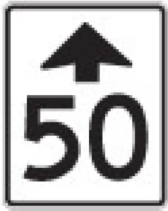 Ontario road sign for this G1 practice question